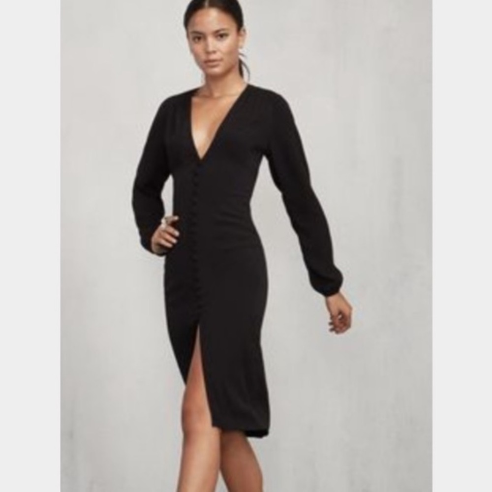 Reformation Dolores dress in black